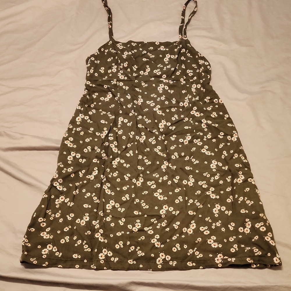 Arizona Jean Company Olive Floral Dress